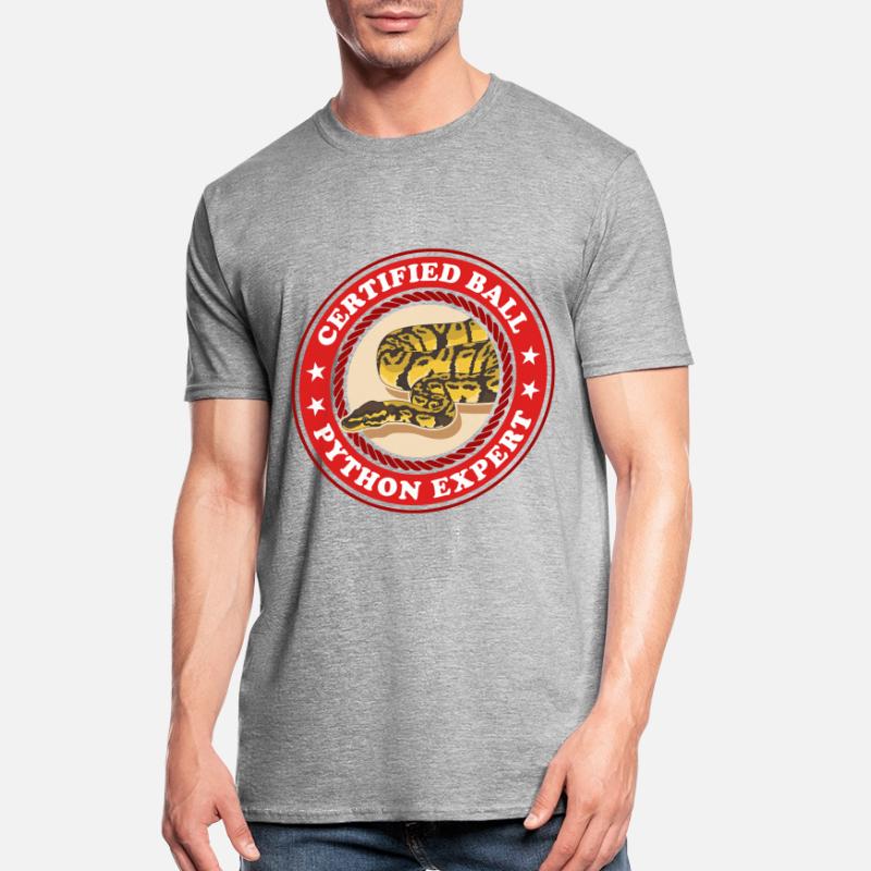 Roi Python Expert Serpent Python Cadeau T-shirt polycoton Unisexe