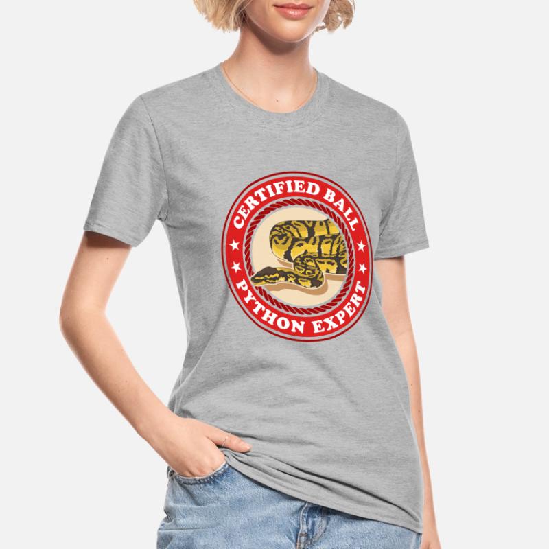Roi Python Expert Serpent Python Cadeau T-shirt polycoton Unisexe
