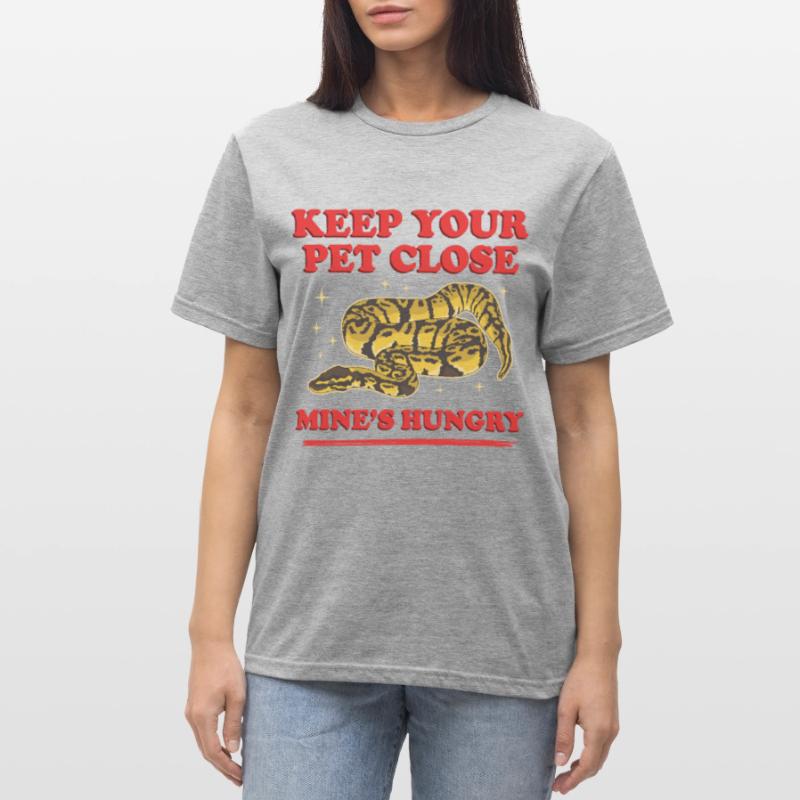 Königspython Schlange Python Geschenk Unisex Polycotton T-Shirt