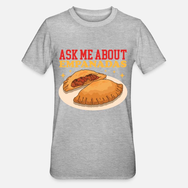 Empanada Dumpling Cadeau d’Empanada - T-shirt polycoton Unisexe - gris chiné