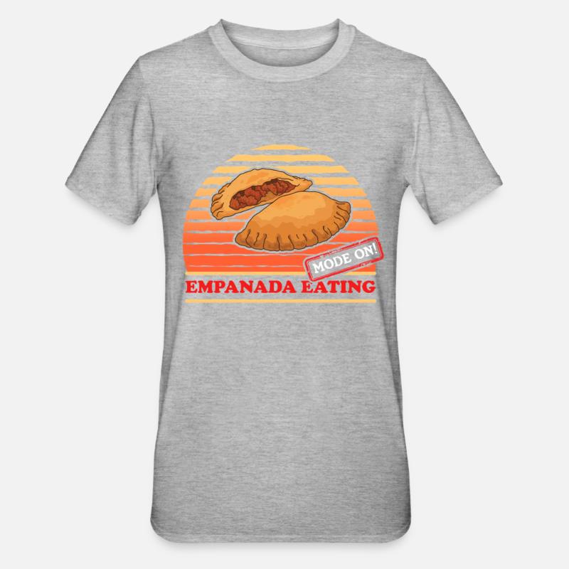 Empanada Empanadas Dumpling Cadeau - T-shirt polycoton Unisexe - gris chiné