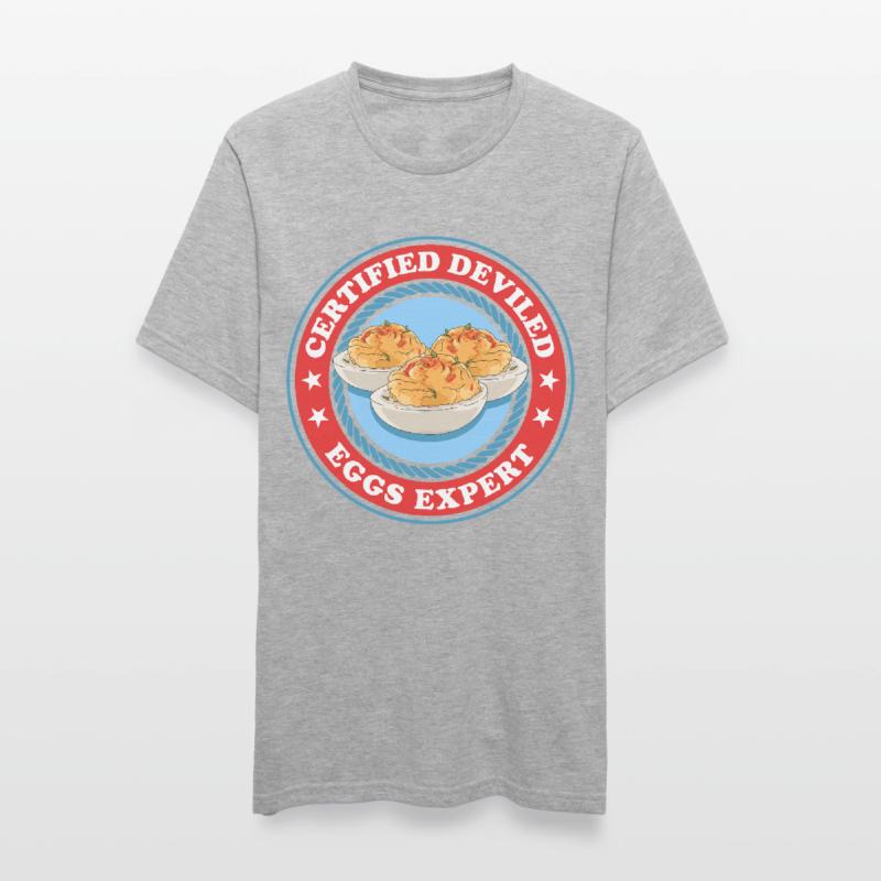 Gefüllte Eier Experte Deviled Eggs Geschenk Unisex Polycotton T-Shirt