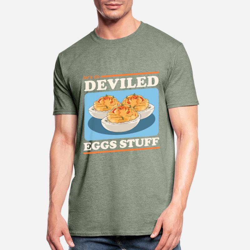 Gefüllte Eier Dressed Deviled Eggs Geschenk Unisex Polycotton T-Shirt