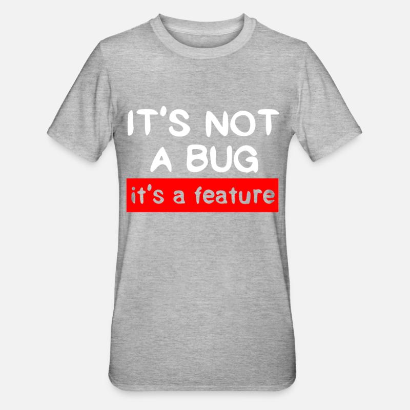 Programmeur - Coder - Hacker - IT - T-shirt polycoton Unisexe - gris chiné