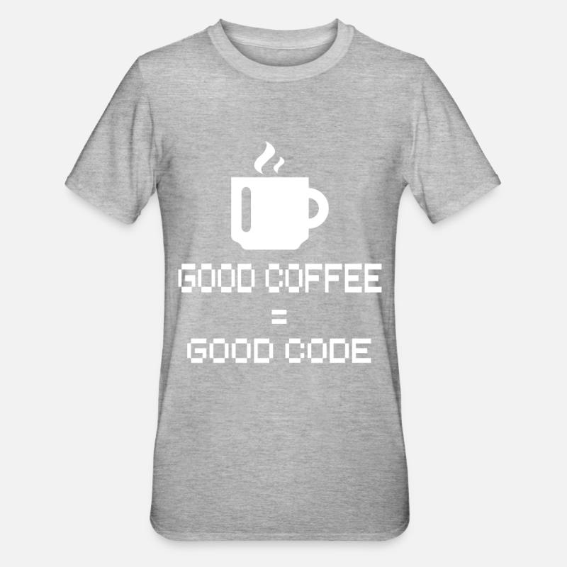 programmer - Unisex Polycotton T-Shirt - heather grey