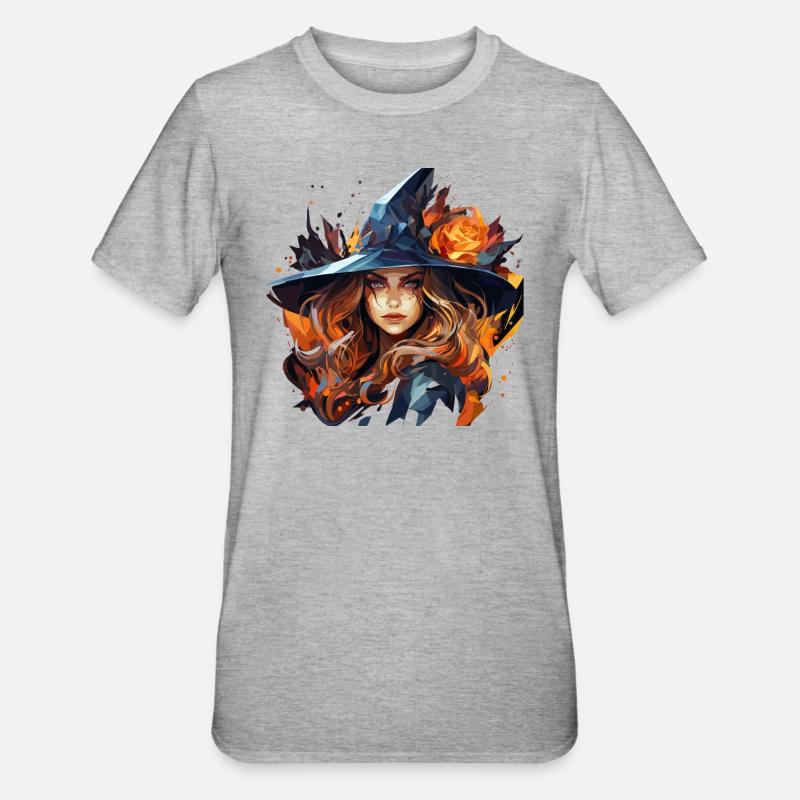 Beau polygone de sorcière - T-shirt polycoton Unisexe - gris chiné