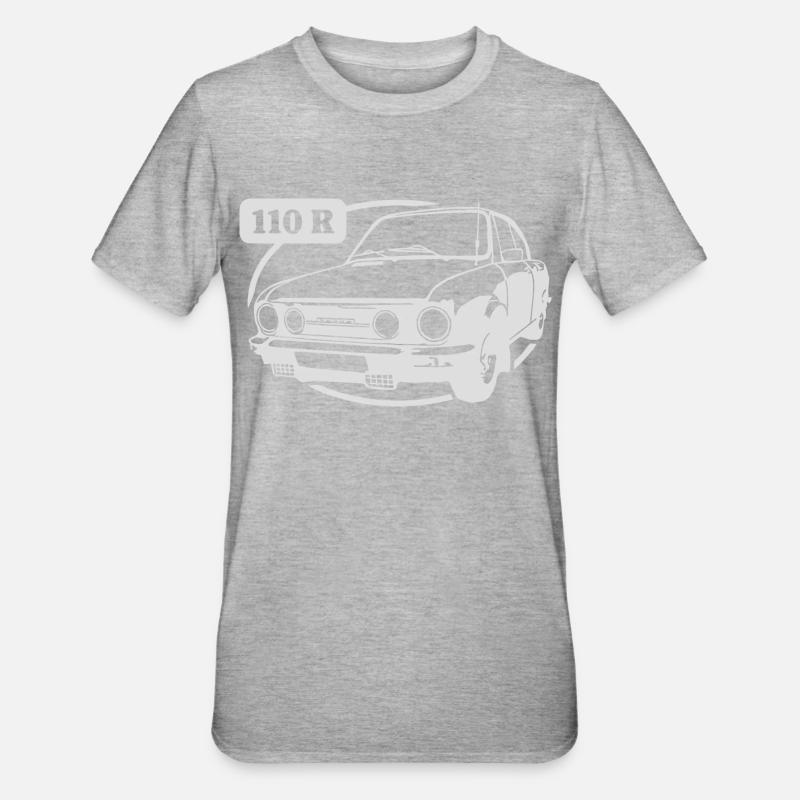 Auto 110 R - Unisex Polycotton T-Shirt - Grau meliert