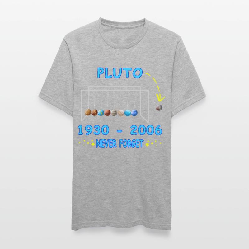 Never Forget Pluto Funny Planet Pluto Unisex Polycotton T-Shirt