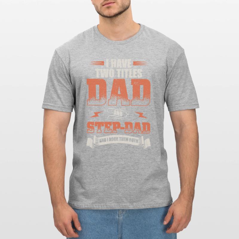 Dad stepfather gift present idea Unisex Polycotton T-Shirt