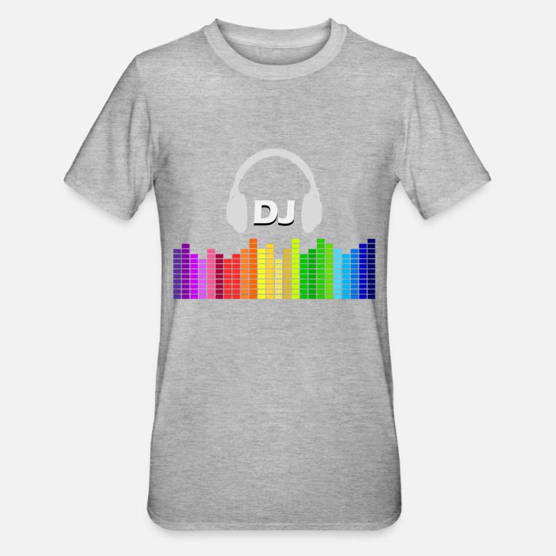 DJ - T-shirt polycoton Unisexe - gris chiné