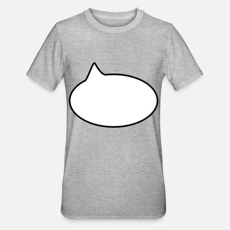 Balloon / / cartoon / / saying / / do statement - Unisex Polycotton T-Shirt - heather grey