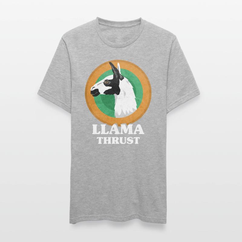 Llamathrust Llama Lama Thrust T-shirt polycoton Unisexe