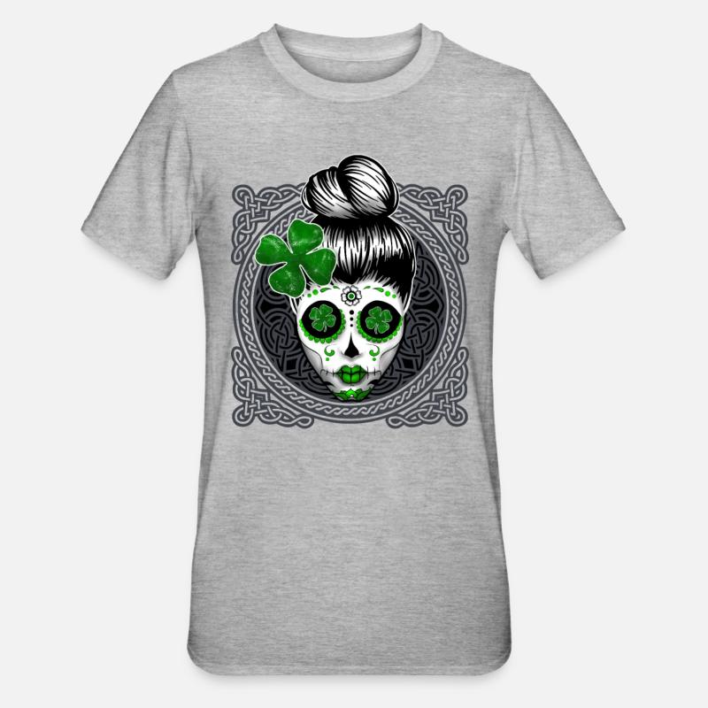 Saint Patrick Celtes écossais - T-shirt polycoton Unisexe - gris chiné