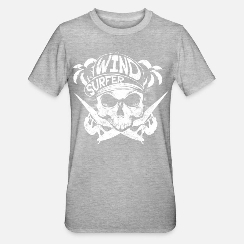 Planches à voile - T-shirt polycoton Unisexe - gris chiné