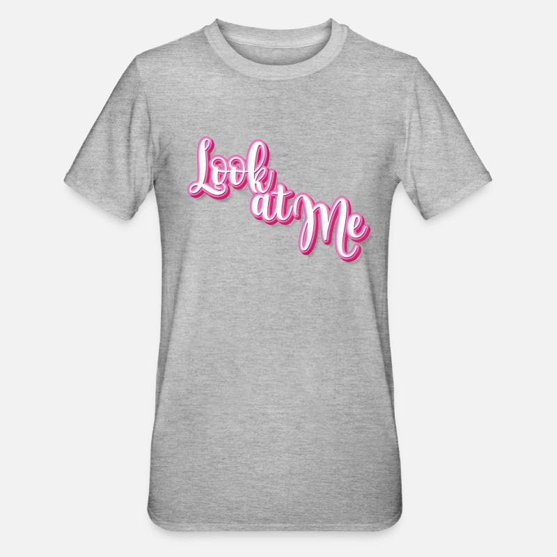 Regarde-moi - T-shirt polycoton Unisexe - gris chiné