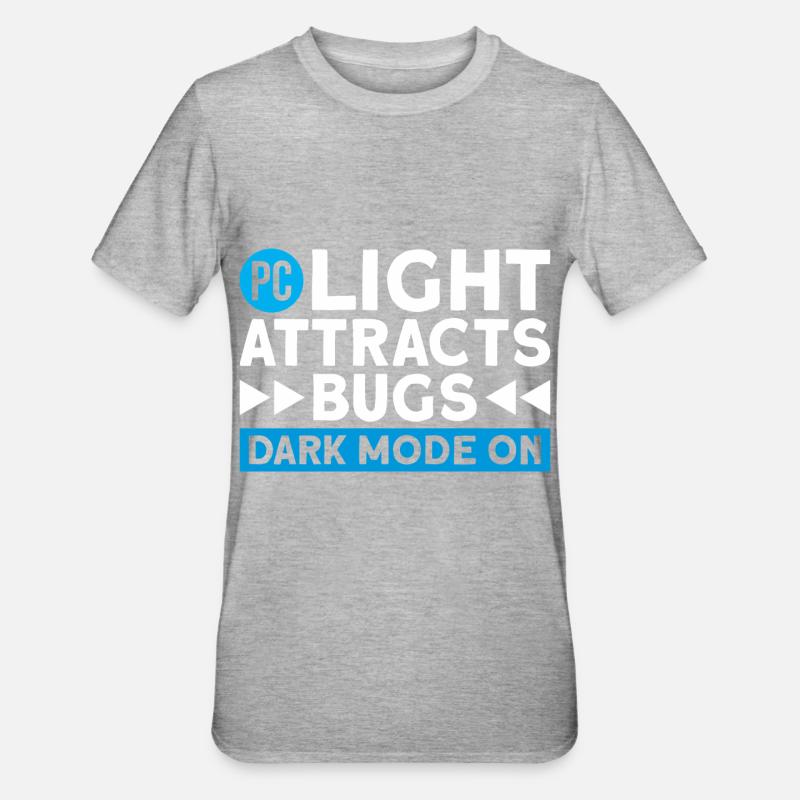 Computer Coding Programmer - Unisex Polycotton T-Shirt - heather grey