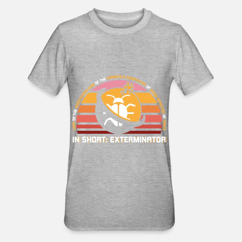 Le Seigneur des Exterminateurs d’Insecticides - T-shirt polycoton Unisexe - gris chiné