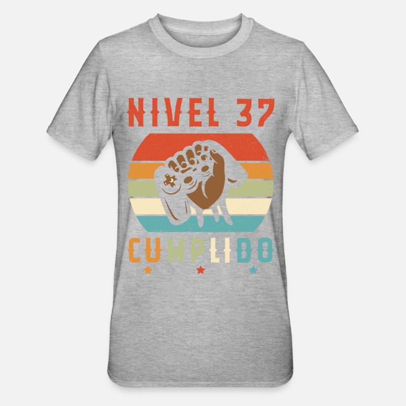 Niveau 37 complete - T-shirt polycoton Unisexe - gris chiné