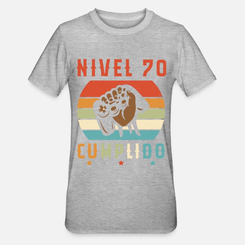 Niveau 70 Complete - T-shirt polycoton Unisexe - gris chiné