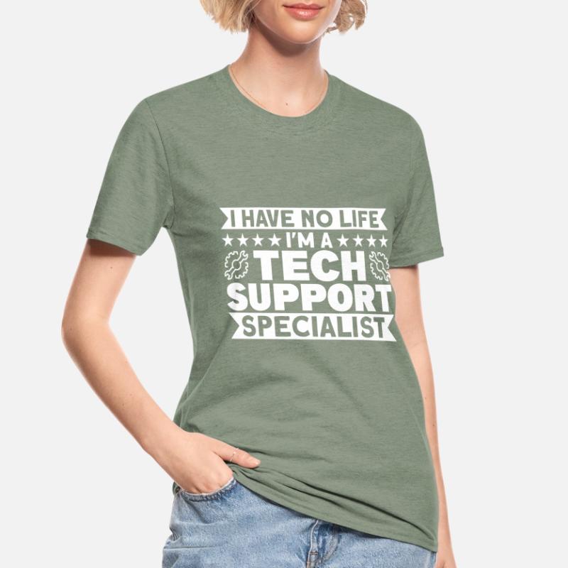 Tech Support Technical Support Support Gift Unisex Polycotton T-Shirt