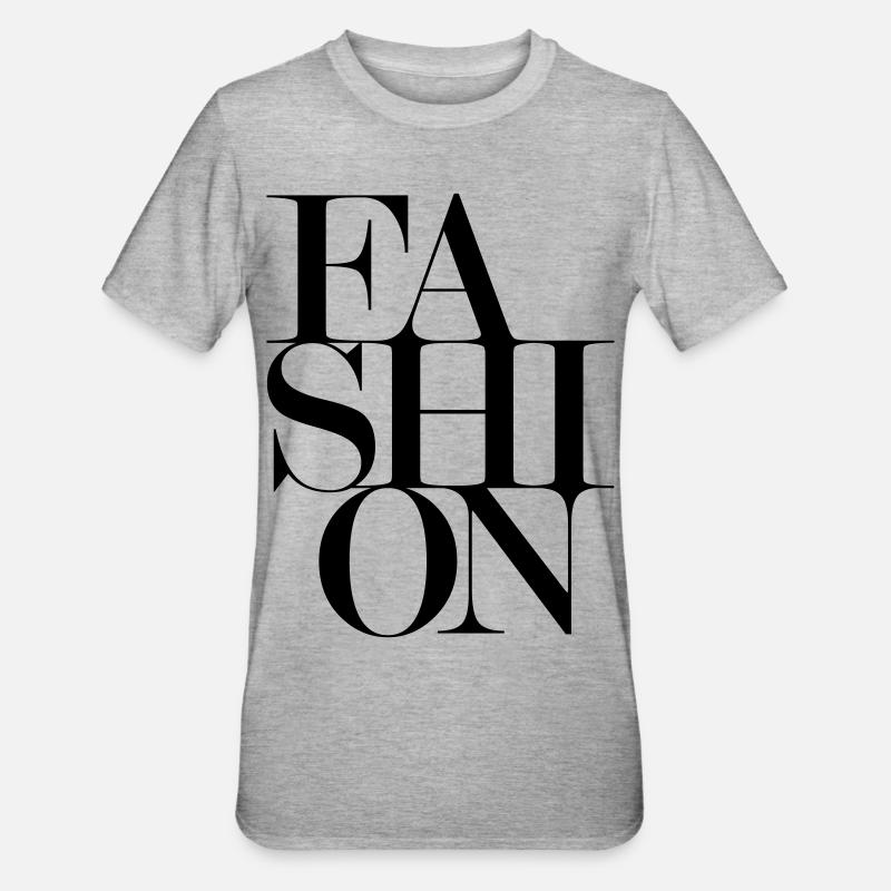 MODE de la mode - T-shirt polycoton Unisexe - gris chiné