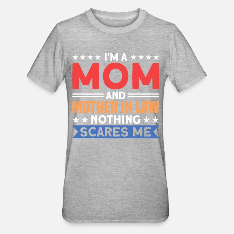 Schwiegermutter Schwiegermutter Mutter - Unisex Polycotton T-Shirt - Grau meliert