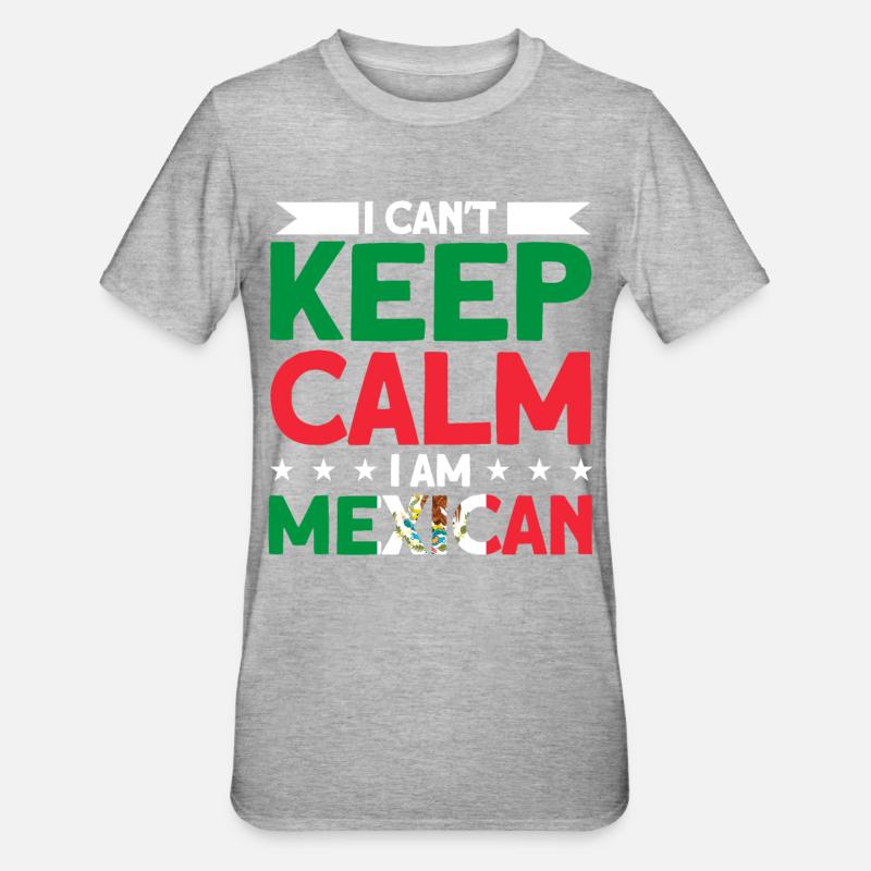 Mexico Mexican Roots Gift - Unisex Polycotton T-Shirt - heather grey