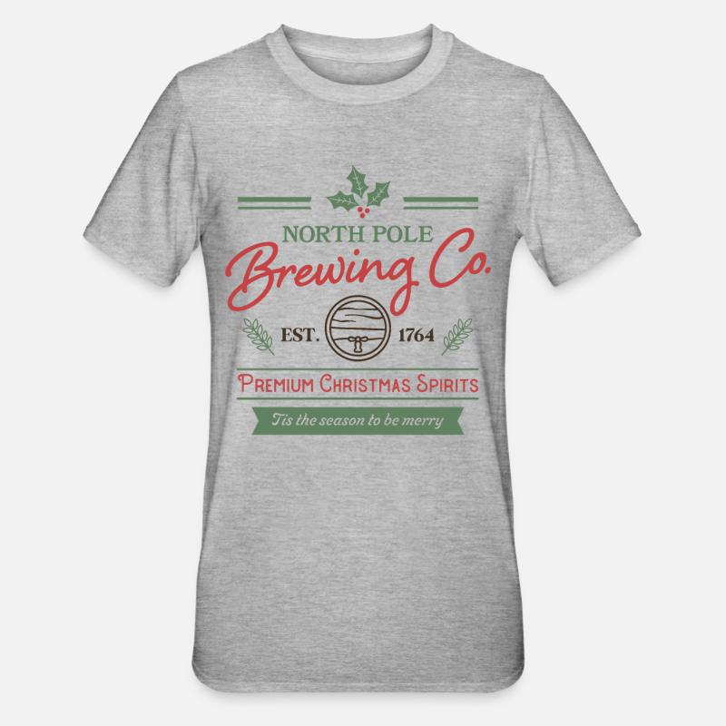 North Pole Brewing Co. - T-shirt polycoton Unisexe - gris chiné