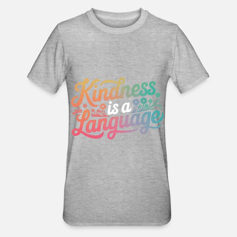 Altruisme Don désintéressé Donner d’école - T-shirt polycoton Unisexe - gris chiné