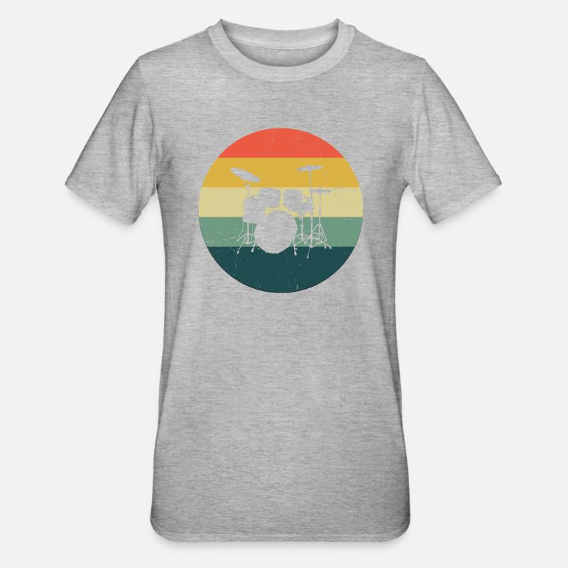 Batteur Hommes Batteur Batteur - T-shirt polycoton Unisexe - gris chiné