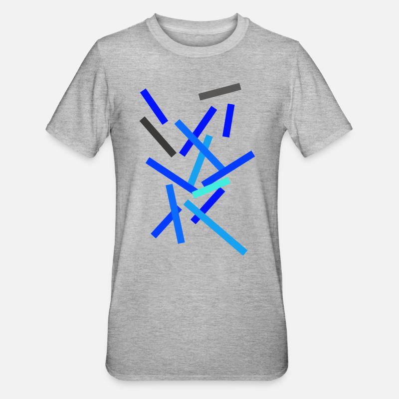 Pattern Minimal - Style Design - T-shirt polycoton Unisexe - gris chiné