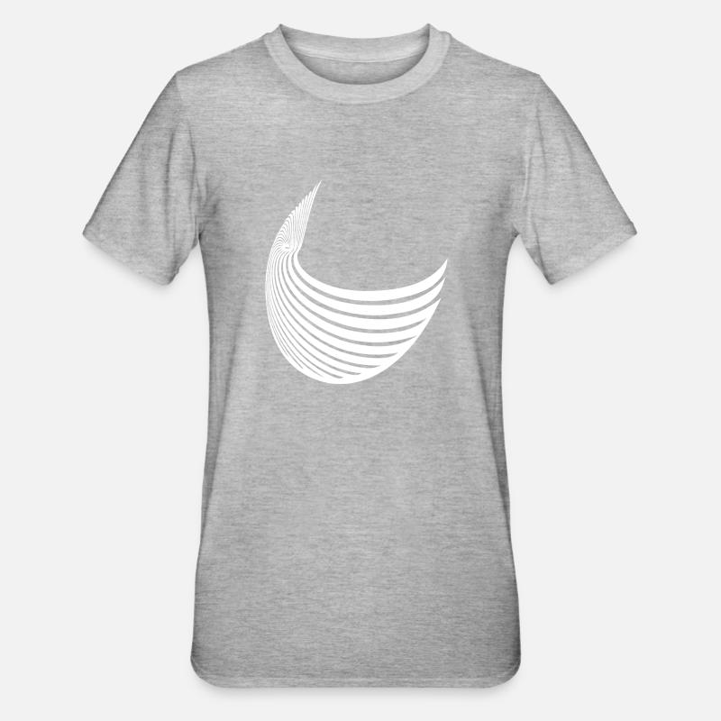 Aile à rayures géométriques - T-shirt polycoton Unisexe - gris chiné