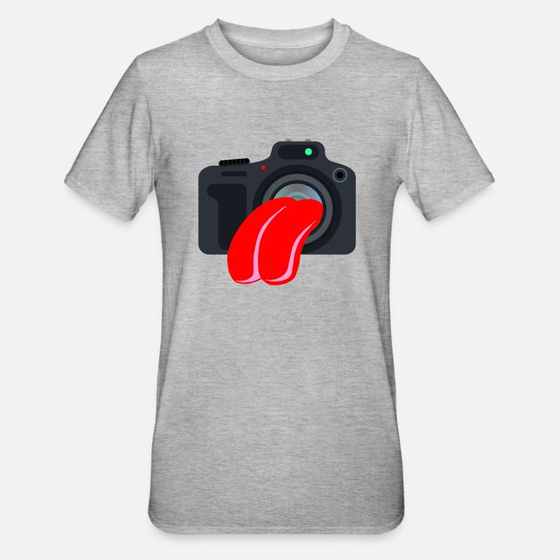 Camera Extasy - Unisex Polycotton T-Shirt - heather grey