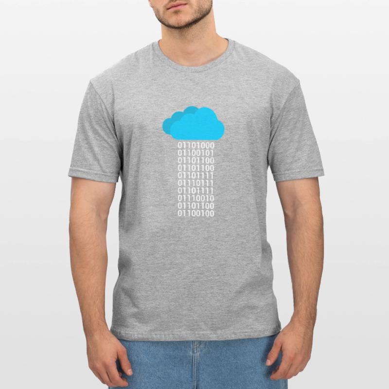Informatique Binary Cloud Cloud T-shirt polycoton Unisexe