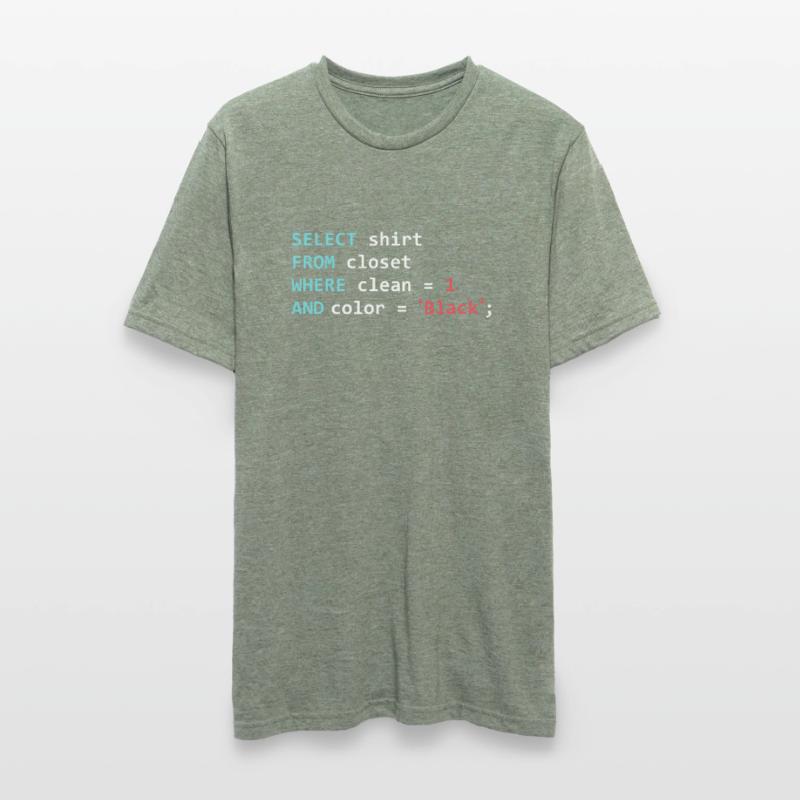 Programmierer Datanbank Lustiges SQL Query Unisex Polycotton T-Shirt