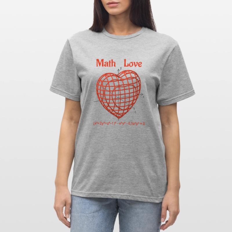 Heart Function 3D – Math Love Unisex Polycotton T-Shirt