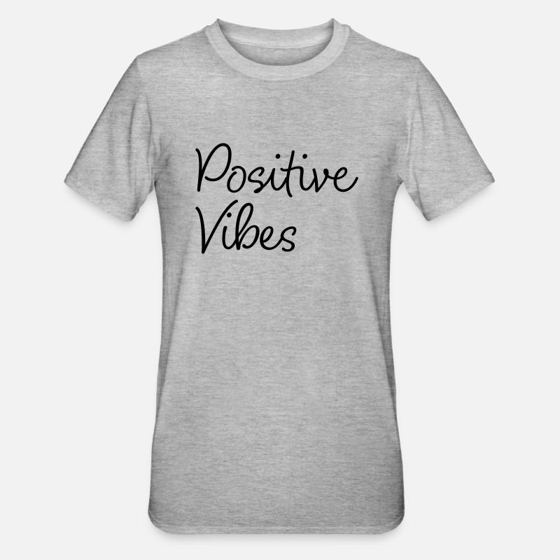 Ondes positives - T-shirt polycoton Unisexe - gris chiné