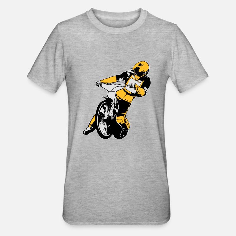 Speedway Racing - Unisex Polycotton T-Shirt - heather grey
