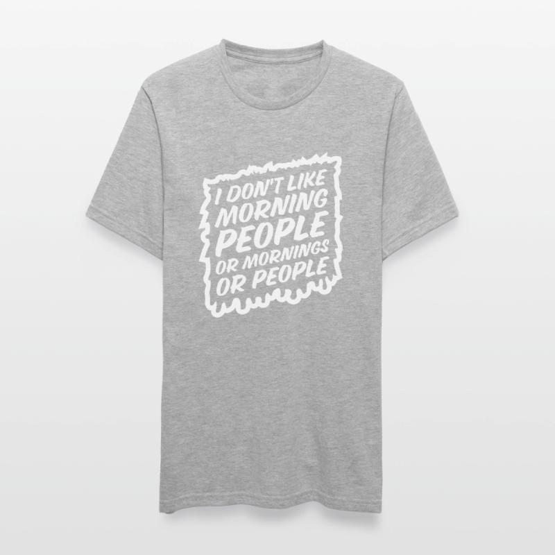 Lustig, ich mag den Morgen oder den Morgen oder die Menschen nicht Unisex Polycotton T-Shirt