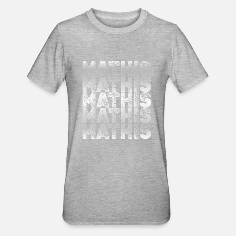 Mathis - T-shirt polycoton Unisexe - gris chiné