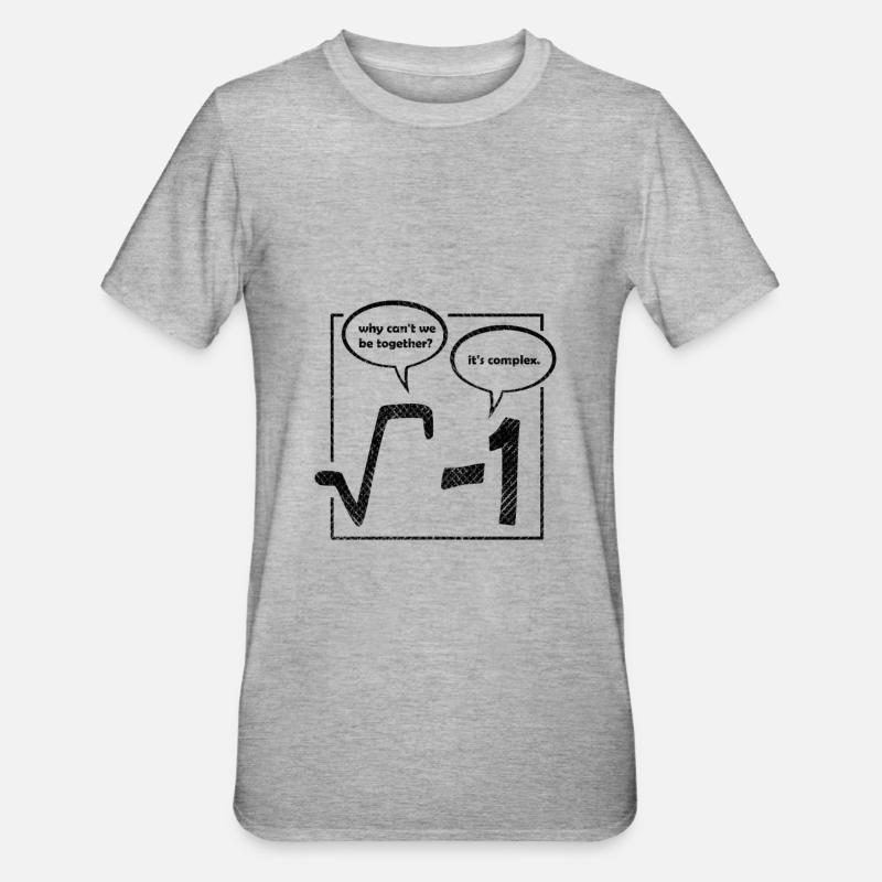why cant we be together, its complex poster - Unisex Polycotton T-Shirt - heather grey