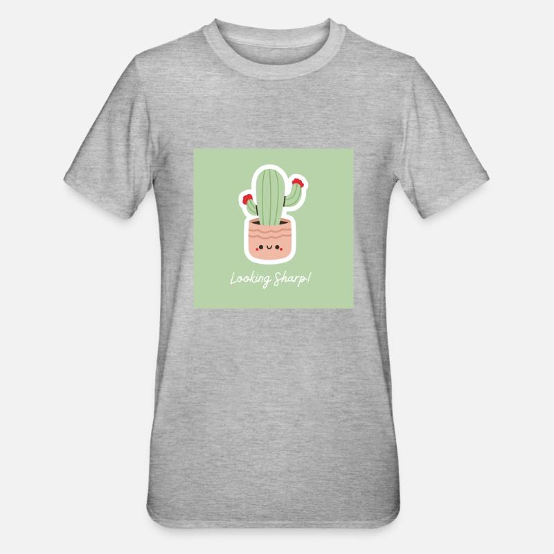 Looking Sharp! - Unisex Polycotton T-Shirt - heather grey