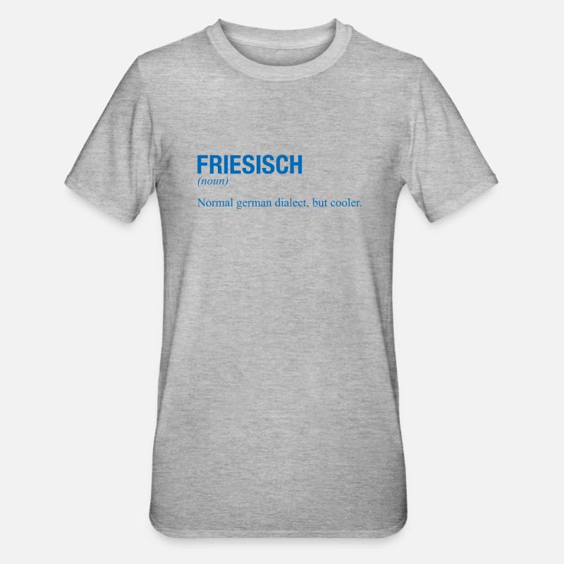 FRISON - T-shirt polycoton Unisexe - gris chiné