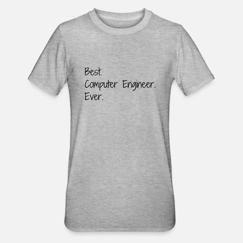 Computer / Informatiker / Aussenseiter / Ingenieur - Unisex Polycotton T-Shirt - Grau meliert