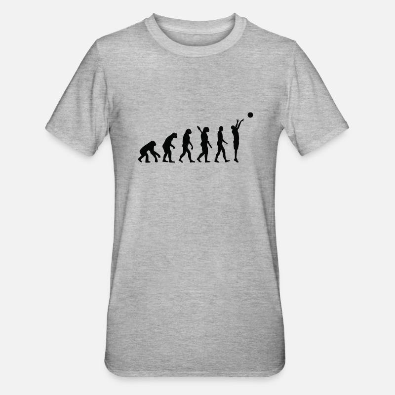 Evolution BASKETBALL b - Unisex Polycotton T-Shirt - heather grey