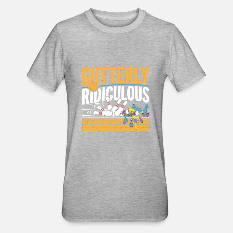 Gutterly Ridiculous 4 - Unisex Polycotton T-Shirt - Grau meliert