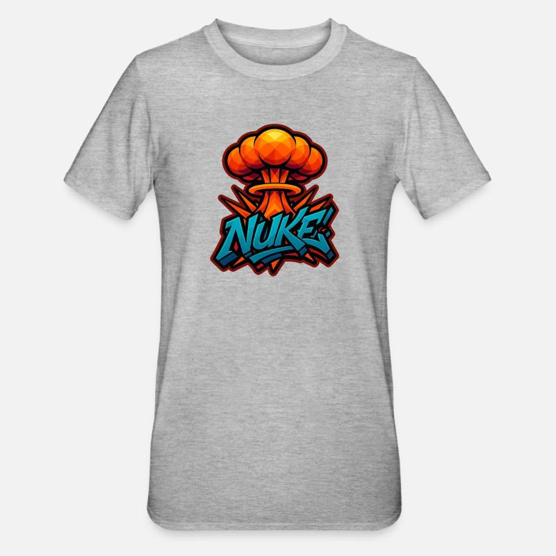 MICRO-ONDE!  - Explosion de graffitis | Design exclusif - T-shirt polycoton Unisexe - gris chiné