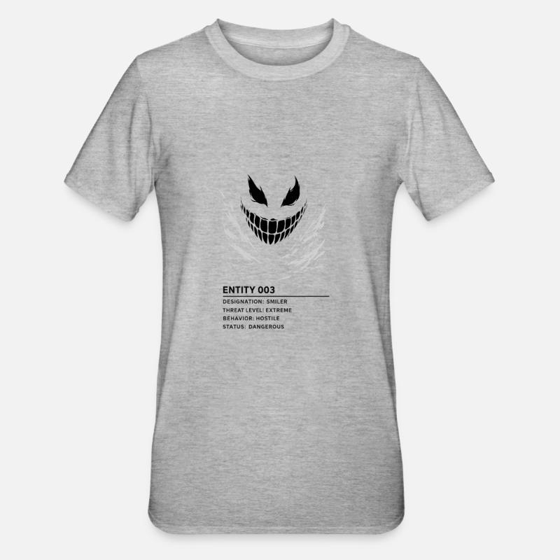 entity_003_transp_2 - Unisex Polycotton T-Shirt - Grau meliert