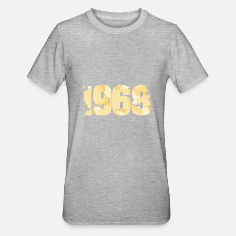 1968 - T-shirt polycoton Unisexe - gris chiné