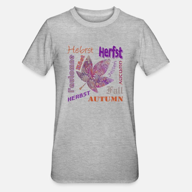 herbst schrift e 236 - T-shirt polycoton Unisexe - gris chiné